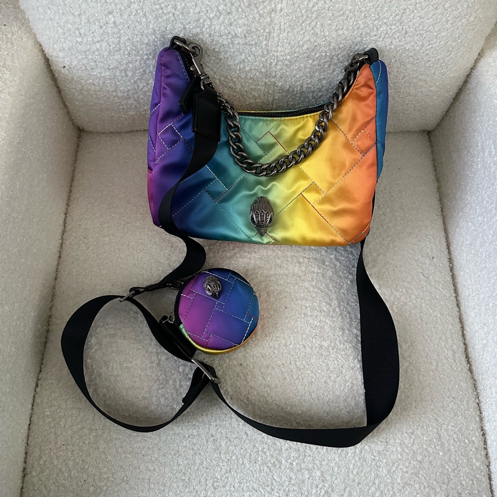 Kurt Geiger London Quilted Rainbow Recycled Crossbody